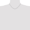 14k White Gold 1.2mm D/C Cable Chain