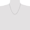 14k White Gold 1.2mm D/C Cable Chain