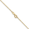 14K 20 inch .8mm Diamond-cut Cable with Spring Ring Clasp Chain