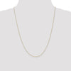14K 24 inch .8mm Diamond-cut Cable with Spring Ring Clasp Chain
