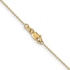 14K 22 inch .8mm Diamond-cut Cable with Lobster Clasp Chain