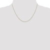 14K 18 inch .8mm Diamond-cut Cable with Lobster Clasp Chain