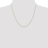 14K 20 inch .8mm Diamond-cut Cable with Lobster Clasp Chain