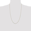 14K 26 inch .8mm Diamond-cut Cable with Lobster Clasp Chain