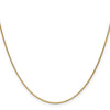 14K 22 inch 1mm Round Open Link Cable with Lobster Clasp Chain