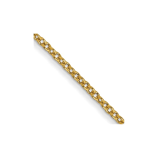 Gold (10K & 14K) Round Open Link Cable Chain