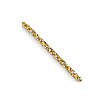Gold (10K & 14K) Round Open Link Cable Chain