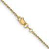 14K 30 inch 1.4mm Round Open Link Cable with Lobster Clasp Chain