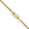 14K 14 inch 1.25mm Diamond-cut Spiga with Lobster Clasp Chain