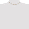 14K 14 inch 1.25mm Diamond-cut Spiga with Lobster Clasp Chain