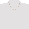 14K 18 inch 1.25mm Diamond-cut Spiga with Lobster Clasp Chain
