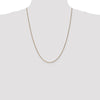 14K 24 inch 1.25mm Diamond-cut Spiga with Lobster Clasp Chain
