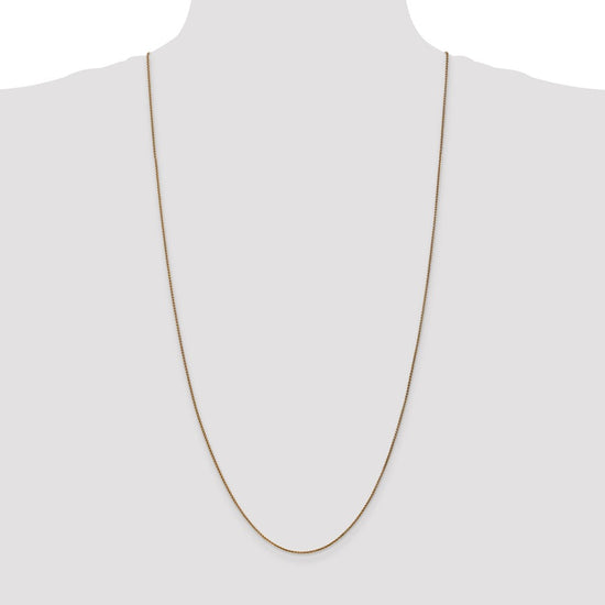 14K 30 inch 1.25mm Diamond-cut Spiga with Lobster Clasp Chain