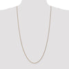 14K 30 inch 1.25mm Diamond-cut Spiga with Lobster Clasp Chain