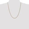 14K 24 inch 1.7mm Diamond-cut Spiga with Lobster Clasp Chain