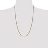 14K 26 inch 1.7mm Diamond-cut Spiga with Lobster Clasp Chain