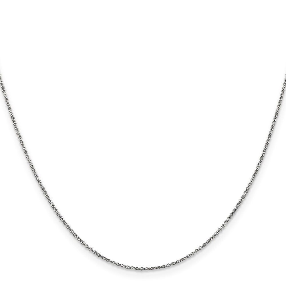 14K White Gold 16 inch .9mm Cable with Lobster Clasp Chain