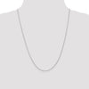14K White Gold 24 inch .9mm Cable with Lobster Clasp Chain