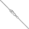 14K White Gold 24 inch 1.2mm Diamond-cut Beaded with Lobter Clasp Pendant Chain