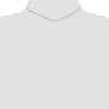 14K White Gold 14 inch 1.2mm Diamond-cut Beaded with Lobter Clasp Pendant Chain