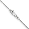 14K White Gold 26 inch .85mm Spiga with Lobster Clasp Chain