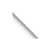 14K White Gold 24 inch .85mm Spiga with Lobster Clasp Chain
