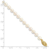 14k Round White Saltwater Akoya AA Quality Cultured Pearl Bracelets