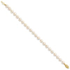 14k Round White Saltwater Akoya A Quality Cultured Pearl Bracelets