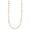 14k Round White Saltwater Akoya A Quality Cultured Pearl Necklaces