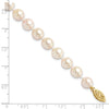 14k Round White Saltwater Akoya A Quality Cultured Pearl Bracelets