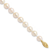 14k 7-8mm White Round Saltwater Akoya Cultured Pearl 8 inch Bracelet