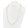 14k Round White Saltwater Akoya AA Quality Cultured Pearl Necklaces