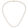 14k Round White Saltwater Akoya AA Quality Cultured Pearl Necklaces