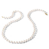 14k Round White Saltwater Akoya AA Quality Cultured Pearl Necklaces