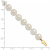 14k Round White Saltwater Akoya AA Quality Cultured Pearl Bracelets