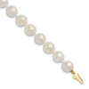 14k Round White Saltwater Akoya AA Quality Cultured Pearl Bracelets