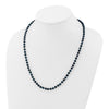 14kw Round Black Saltwater Akoya Cultured Pearl Necklaces