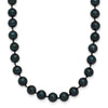14kw Round Black Saltwater Akoya Cultured Pearl Necklaces