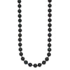 14kw Round Black Saltwater Akoya Cultured Pearl Necklaces