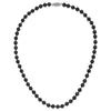 14kw Round Black Saltwater Akoya Cultured Pearl Necklaces