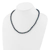 14kw Round Black Saltwater Akoya Cultured Pearl Necklaces