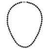 14kw Round Black Saltwater Akoya Cultured Pearl Necklaces