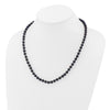 14kw Round Black Saltwater Akoya Cultured Pearl Necklaces