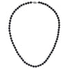 14kw Round Black Saltwater Akoya Cultured Pearl Necklaces
