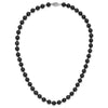 14kw Round Black Saltwater Akoya Cultured Pearl Necklaces