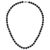 14kw Round Black Saltwater Akoya Cultured Pearl Necklaces