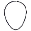 14kw Round Black Saltwater Akoya Cultured Pearl Necklaces
