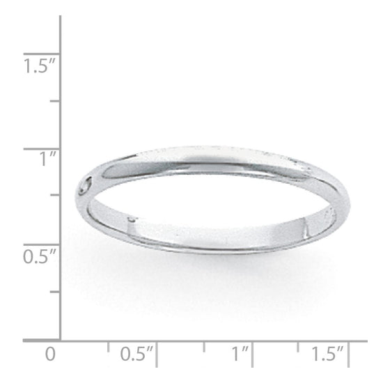 Half Round Lightweight Band — 3 mm