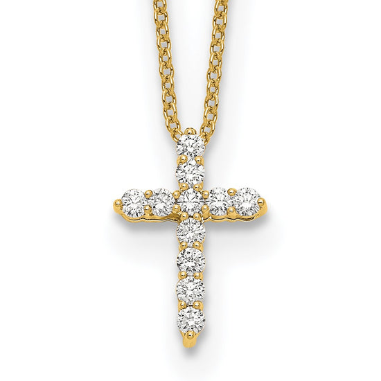 Diamond Cross Pendant Necklaces