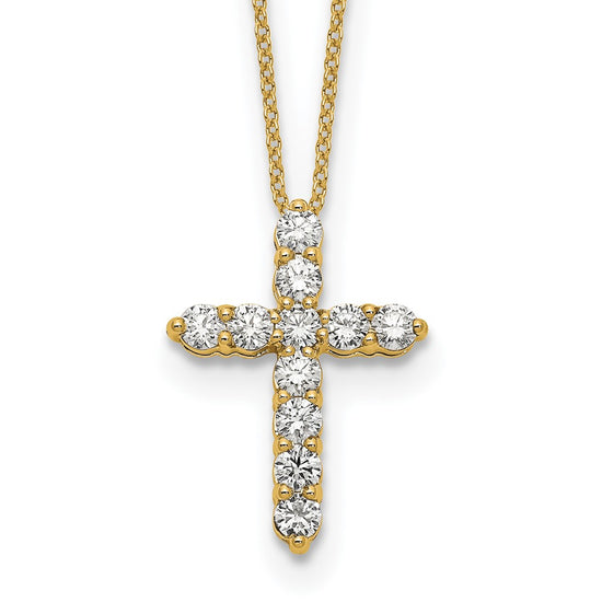 Diamond Cross Pendant Necklaces